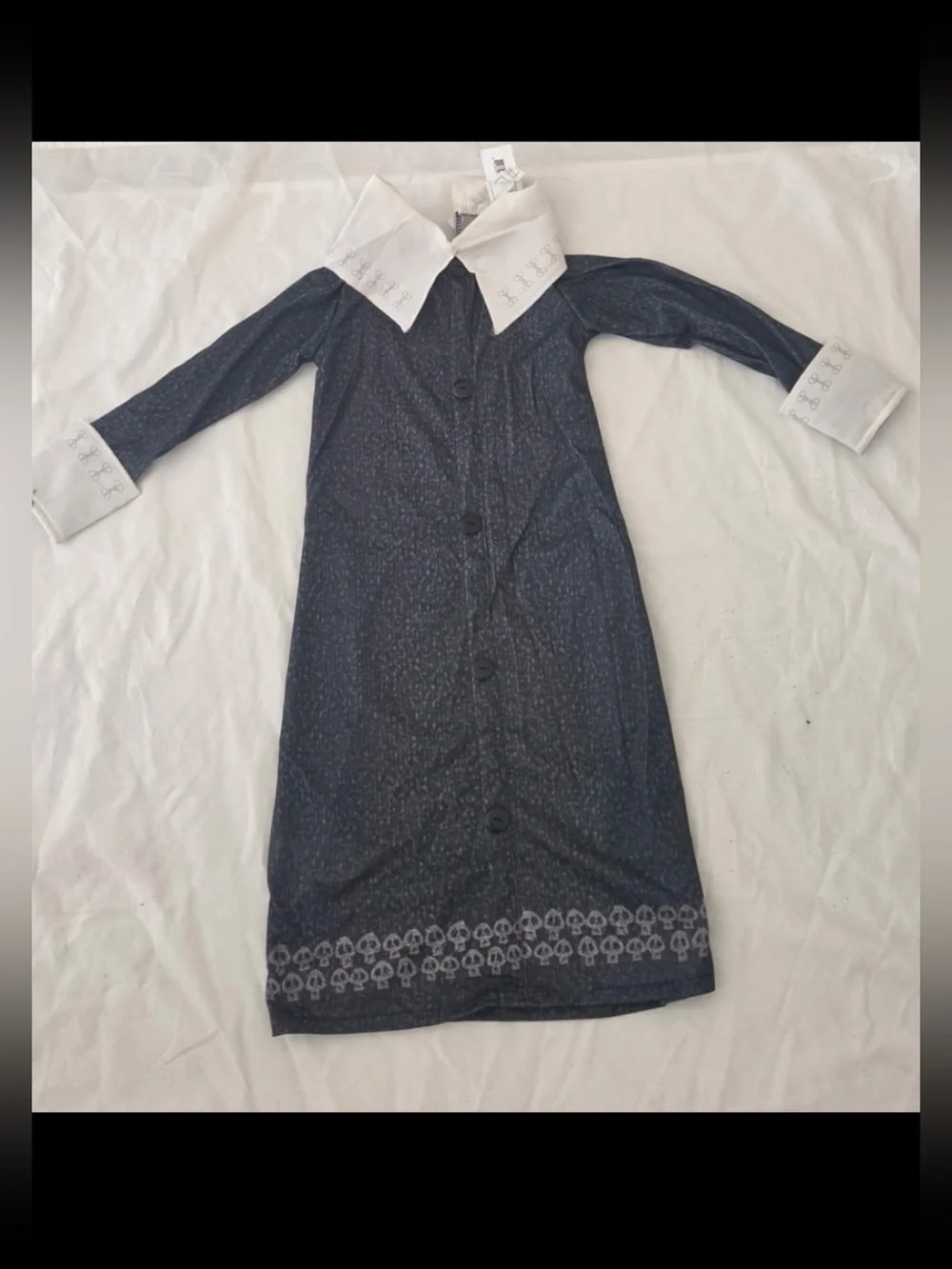 Addams Family Wednesday Girl Costume - Black & White